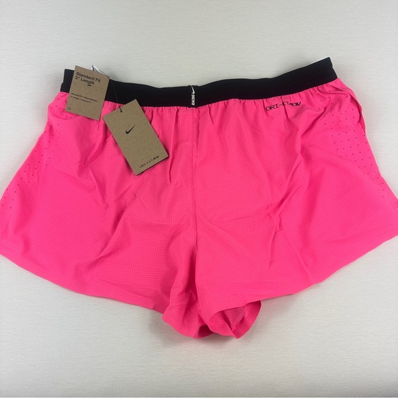 Nike AeroSwift Standard Fit 2” length Running Shorts Hyper Pink Men L new - Picture 2 of 8
